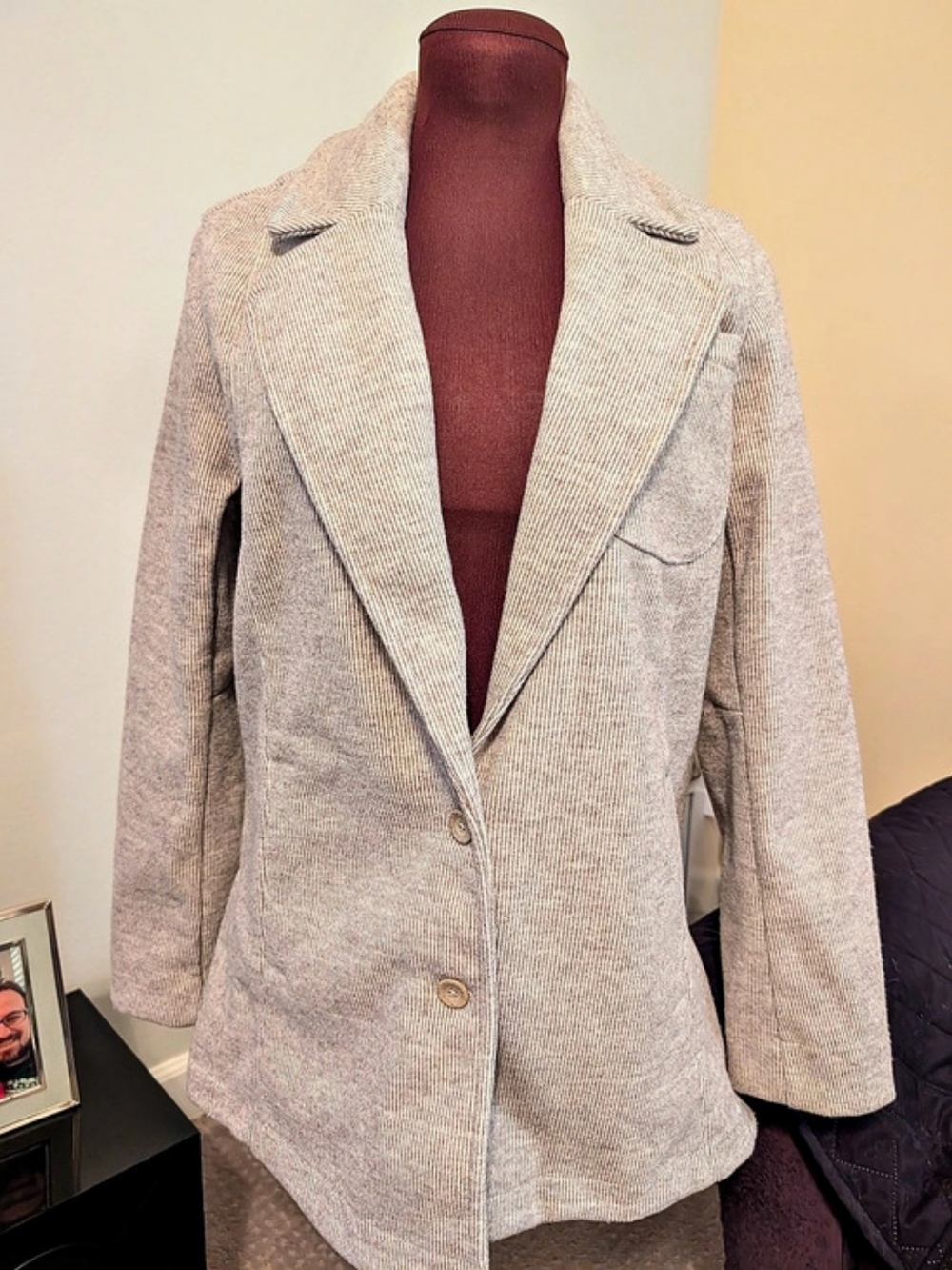 Pilcro Women's Blazer Grey Beige Size Small NWT